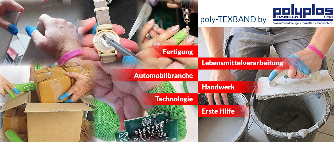poly-TEXBAND: Hand- und Fingerschutz von POLYPLAS Hameln GmbH